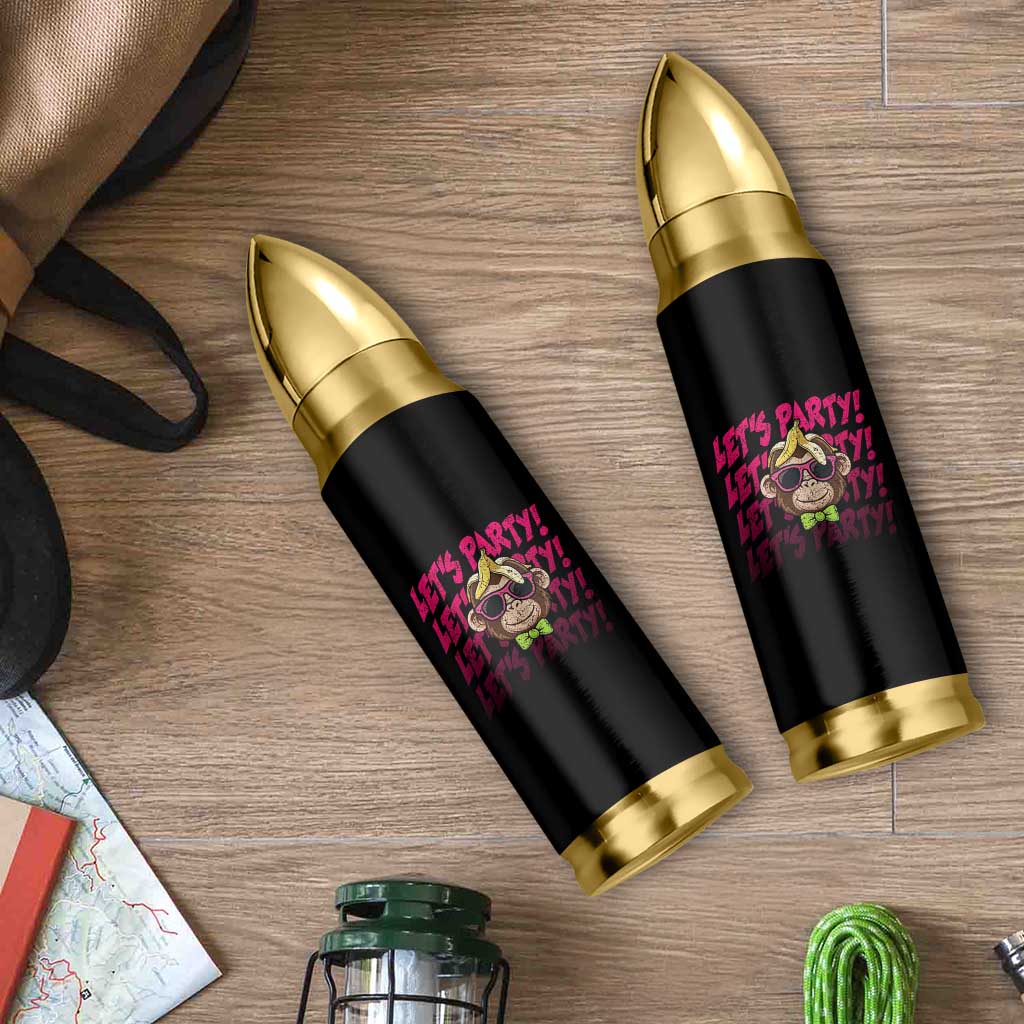 Lets Party Monkey Baseball Bullet Tumbler Funny Ball Party Game Day Fans