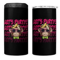 Lets Party Monkey Baseball 4 in 1 Can Cooler Tumbler Funny Ball Party Game Day Fans