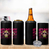 Lets Party Monkey Baseball 4 in 1 Can Cooler Tumbler Funny Ball Party Game Day Fans