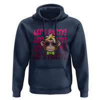 Lets Party Monkey Baseball Hoodie Funny Ball Party Game Day Fans