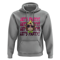 Lets Party Monkey Baseball Hoodie Funny Ball Party Game Day Fans
