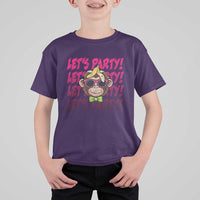 Lets Party Monkey Baseball T Shirt For Kid Funny Ball Party Game Day Fans