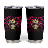 Lets Party Monkey Baseball Tumbler Cup Funny Ball Party Game Day Fans