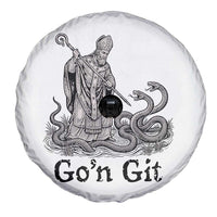 Go'n Git Funny Saint Patrick Banishing Snakes Spare Tire Cover Irish History Humor St Patricks Day