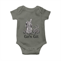 Go'n Git Funny Saint Patrick Banishing Snakes Baby Onesie Irish History Humor St Patricks Day