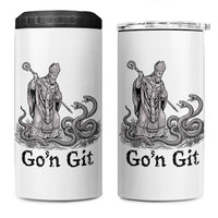 Go'n Git Funny Saint Patrick Banishing Snakes 4 in 1 Can Cooler Tumbler Irish History Humor St Patricks Day