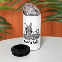 Go'n Git Funny Saint Patrick Banishing Snakes 4 in 1 Can Cooler Tumbler Irish History Humor St Patricks Day