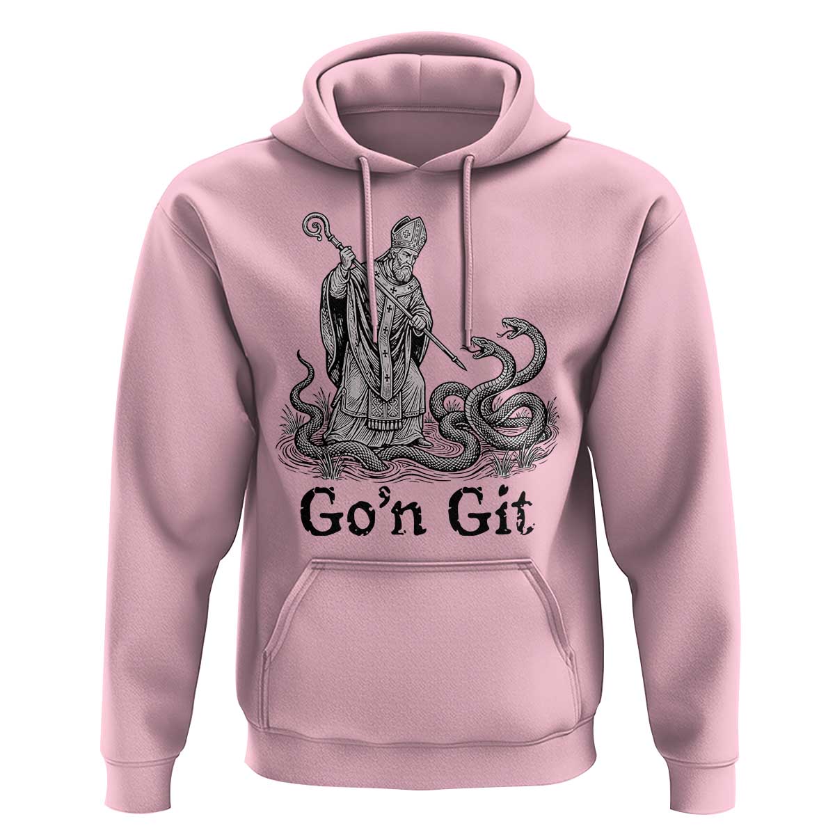 Go'n Git Funny Saint Patrick Banishing Snakes Hoodie Irish History Humor St Patricks Day