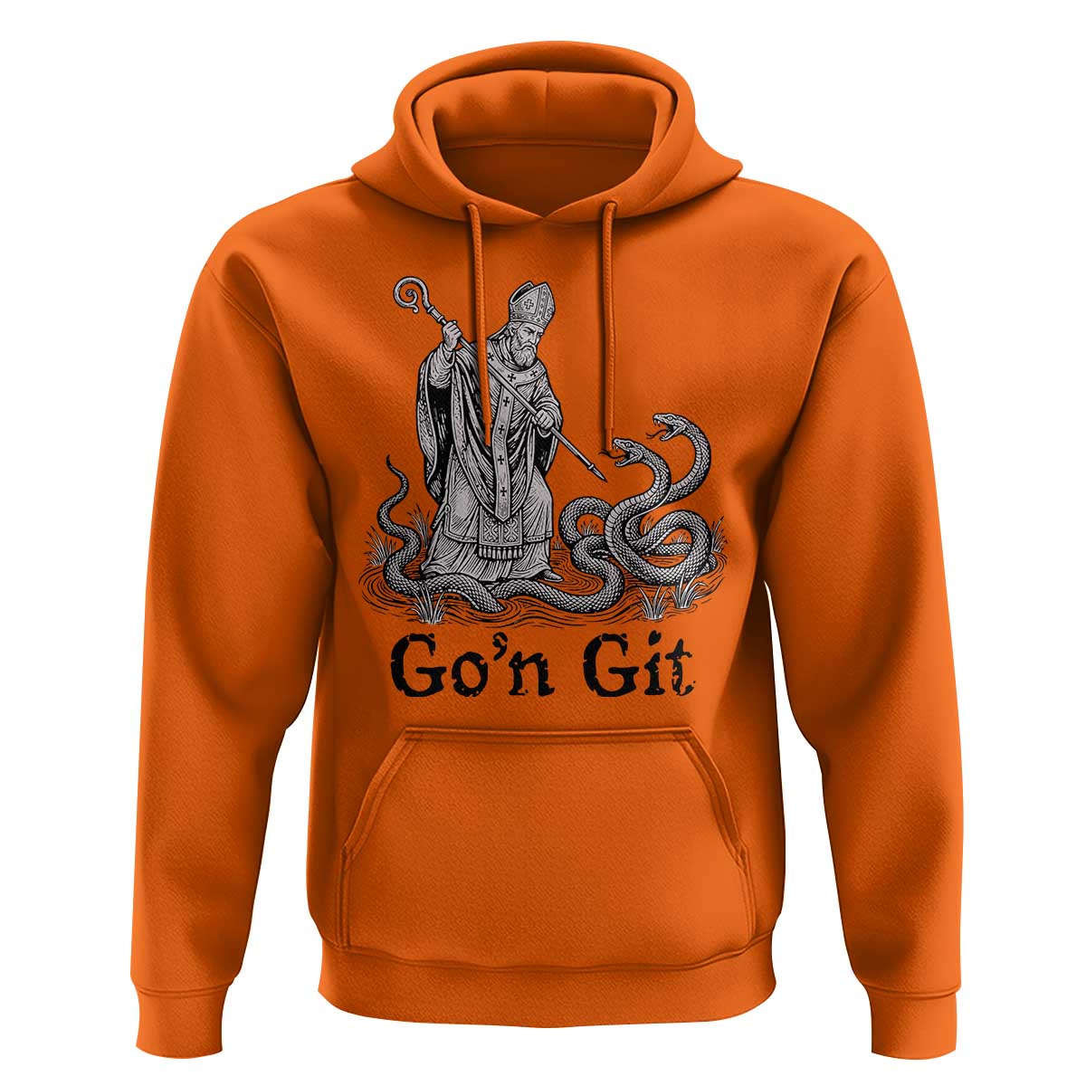 Go'n Git Funny Saint Patrick Banishing Snakes Hoodie Irish History Humor St Patricks Day