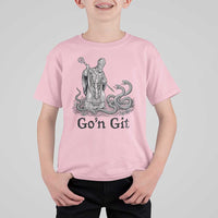 Go'n Git Funny Saint Patrick Banishing Snakes T Shirt For Kid Irish History Humor St Patricks Day