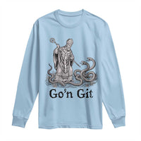 Go'n Git Funny Saint Patrick Banishing Snakes Long Sleeve Shirt Irish History Humor St Patricks Day