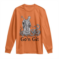 Go'n Git Funny Saint Patrick Banishing Snakes Long Sleeve Shirt Irish History Humor St Patricks Day