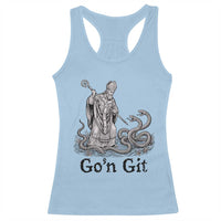 Go'n Git Funny Saint Patrick Banishing Snakes Racerback Tank Top Irish History Humor St Patricks Day