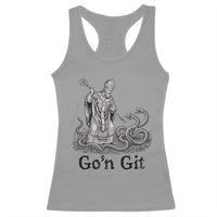 Go'n Git Funny Saint Patrick Banishing Snakes Racerback Tank Top Irish History Humor St Patricks Day