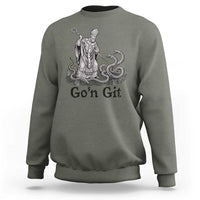 Go'n Git Funny Saint Patrick Banishing Snakes Sweatshirt Irish History Humor St Patricks Day