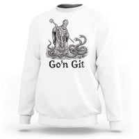 Go'n Git Funny Saint Patrick Banishing Snakes Sweatshirt Irish History Humor St Patricks Day
