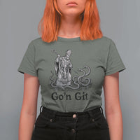 Go'n Git Funny Saint Patrick Banishing Snakes T Shirt For Women Irish History Humor St Patricks Day