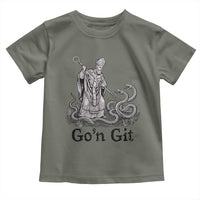 Go'n Git Funny Saint Patrick Banishing Snakes Toddler T Shirt Irish History Humor St Patricks Day
