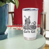 Go'n Git Funny Saint Patrick Banishing Snakes Tumbler Cup Irish History Humor St Patricks Day