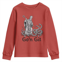 Go'n Git Funny Saint Patrick Banishing Snakes Youth Sweatshirt Irish History Humor St Patricks Day