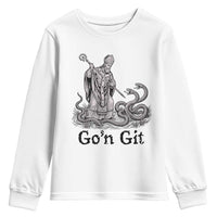 Go'n Git Funny Saint Patrick Banishing Snakes Youth Sweatshirt Irish History Humor St Patricks Day