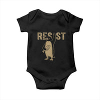 Funny Penguin Resist Baby Onesie Against Tariffs Activism Vintage