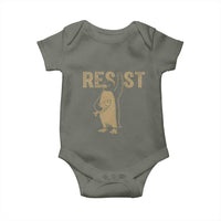 Funny Penguin Resist Baby Onesie Against Tariffs Activism Vintage
