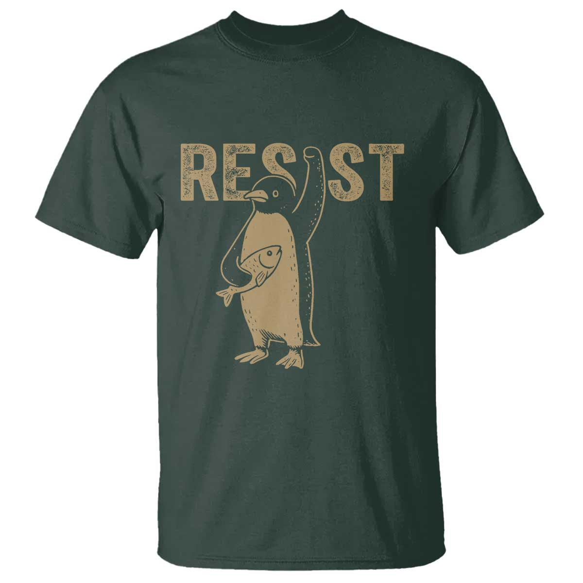 Funny Penguin Resist T Shirt Resist Penguin Activism Graphic