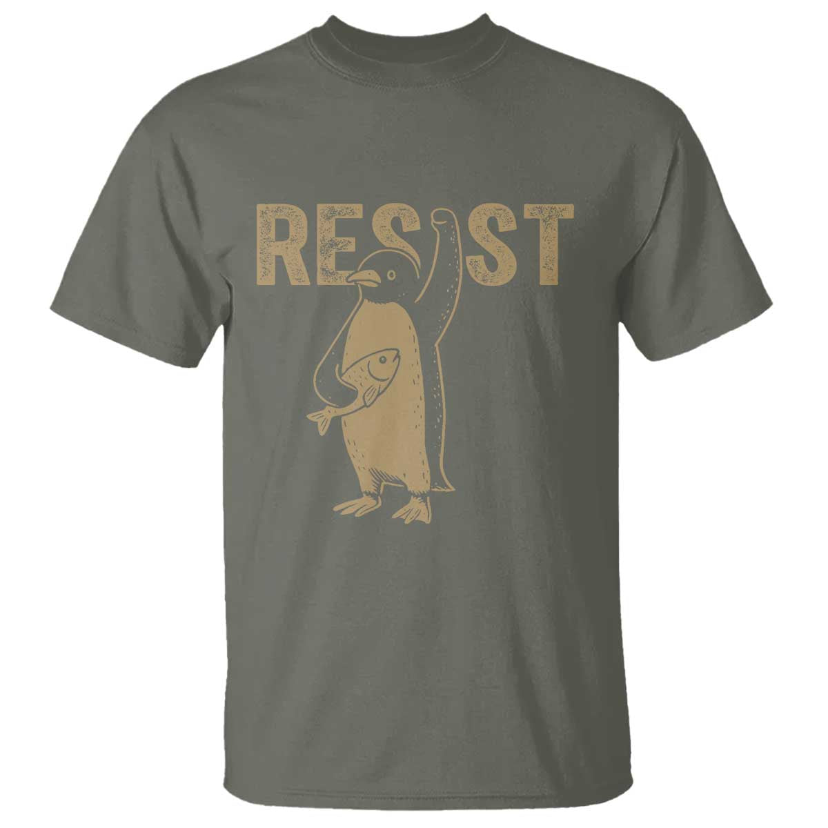Funny Penguin Resist T Shirt Resist Penguin Activism Graphic