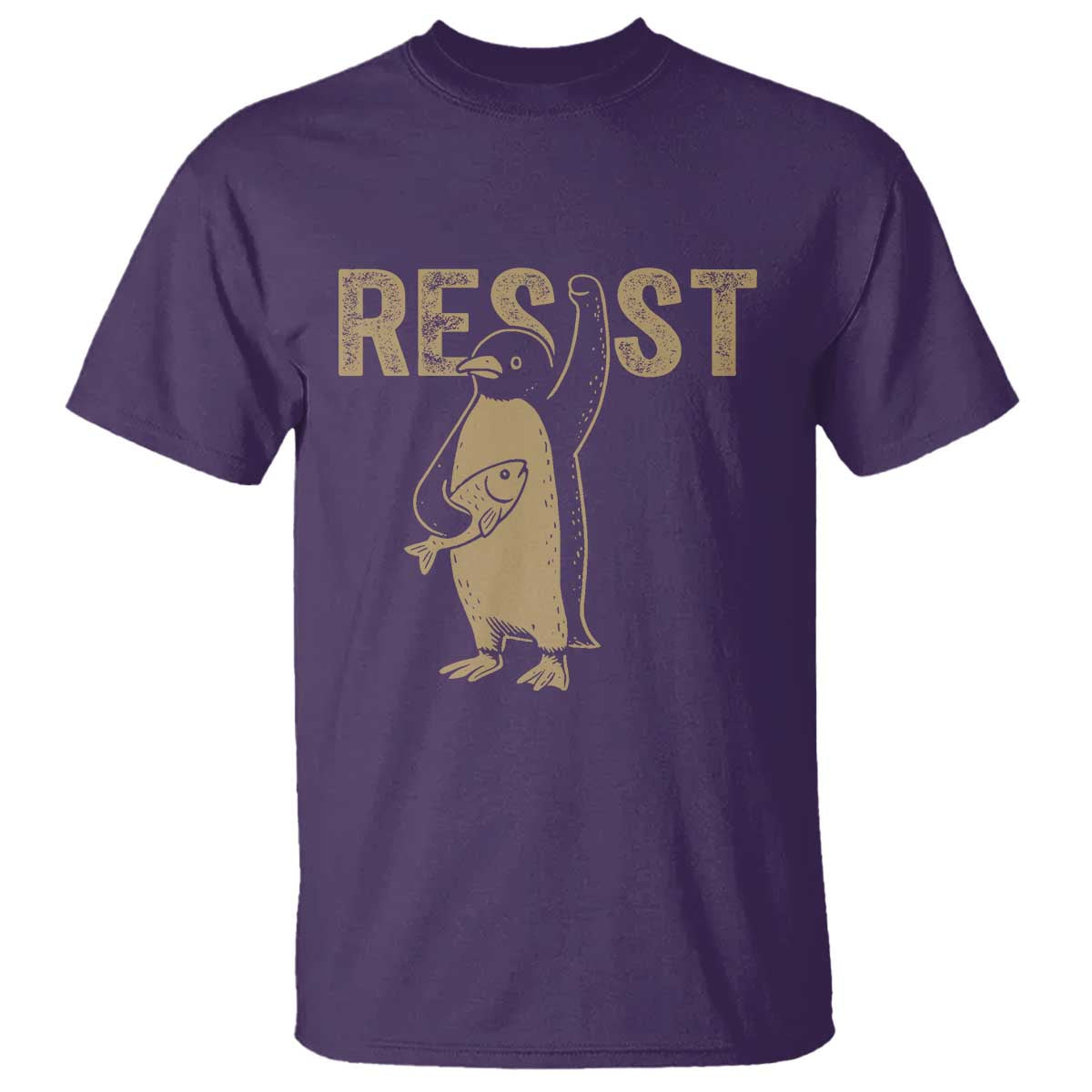 Funny Penguin Resist T Shirt Resist Penguin Activism Graphic