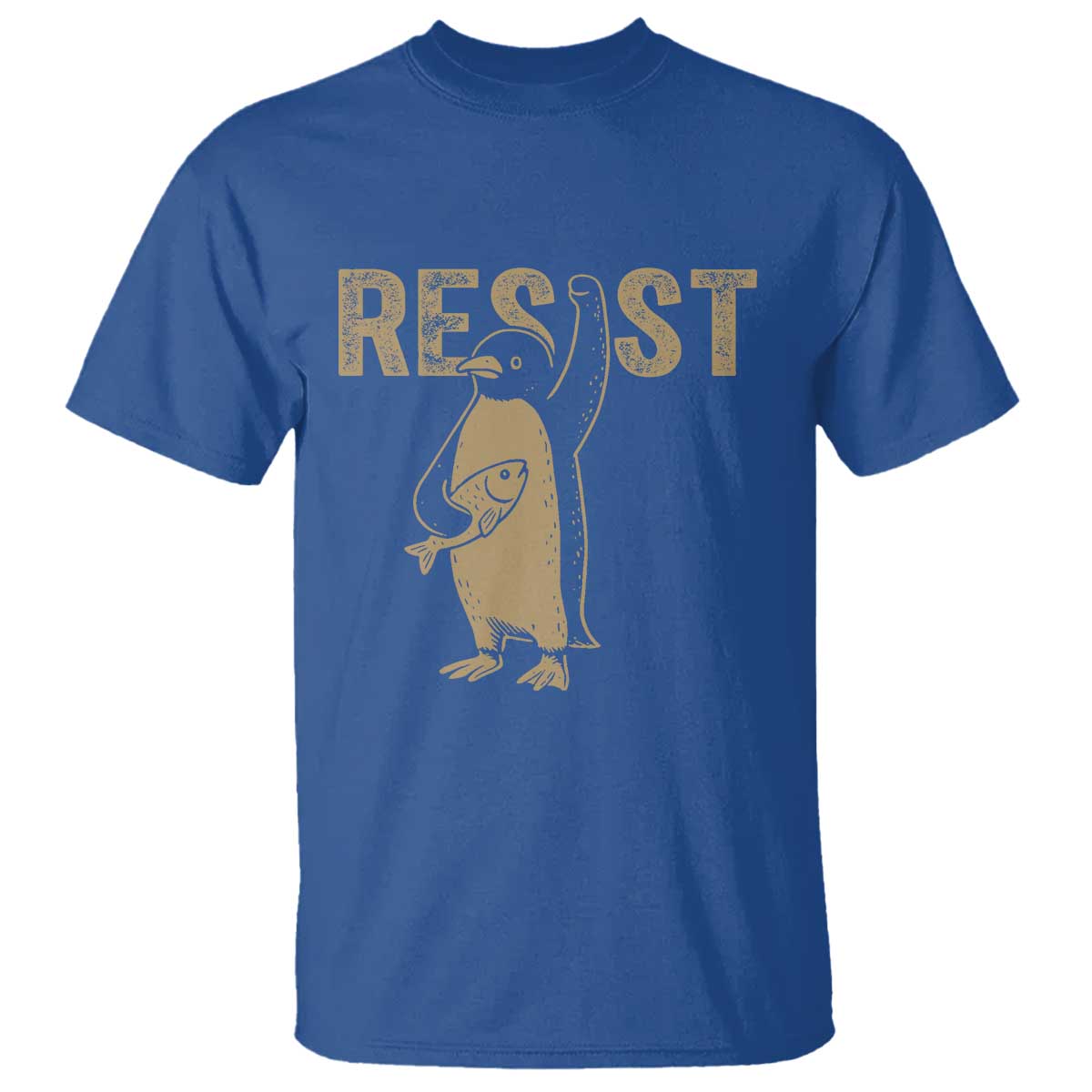 Funny Penguin Resist T Shirt Resist Penguin Activism Graphic