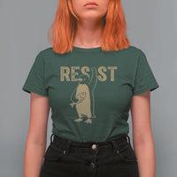 Funny Penguin Resist T Shirt For Women Resist Penguin Activism Graphic