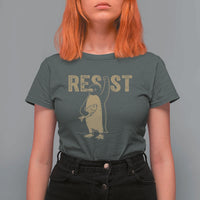 Funny Penguin Resist T Shirt For Women Resist Penguin Activism Graphic
