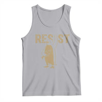 Funny Penguin Resist Tank Top Against Tariffs Activism Vintage