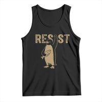 Funny Penguin Resist Tank Top Against Tariffs Activism Vintage
