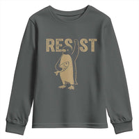 Funny Penguin Resist Youth Sweatshirt Against Tariffs Activism Vintage