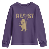 Funny Penguin Resist Youth Sweatshirt Against Tariffs Activism Vintage