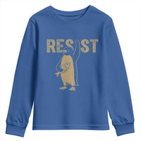 Funny Penguin Resist Youth Sweatshirt Against Tariffs Activism Vintage