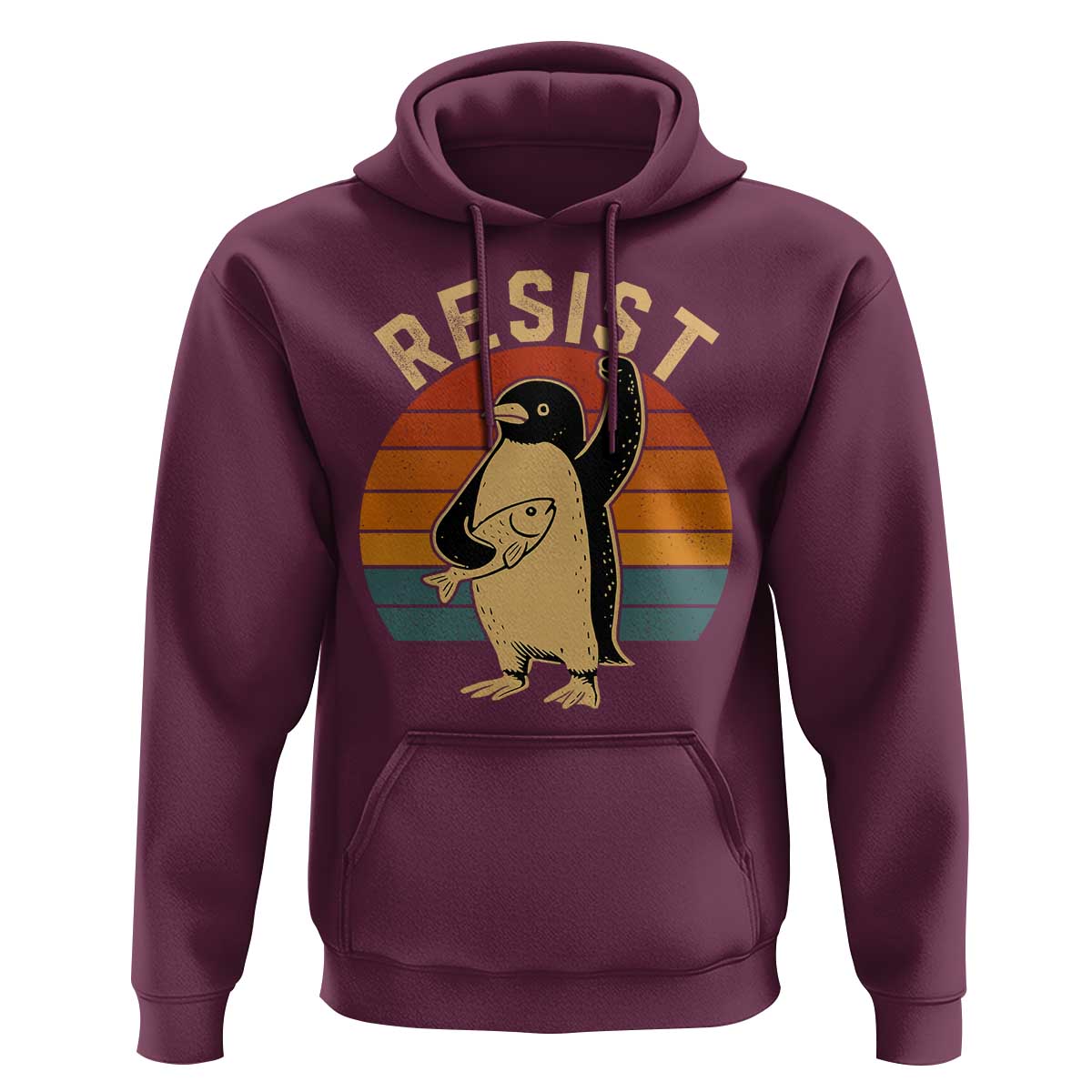 Funny Penguin Resist Hoodie Funny Penguin Resist Penguins Protest Against Tariffs