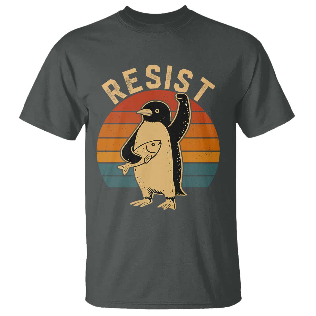 Funny Penguin Resist T Shirt Funny Penguin Resist Penguins Protest Against Tariffs