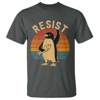 Funny Penguin Resist T Shirt Funny Penguin Resist Penguins Protest Against Tariffs
