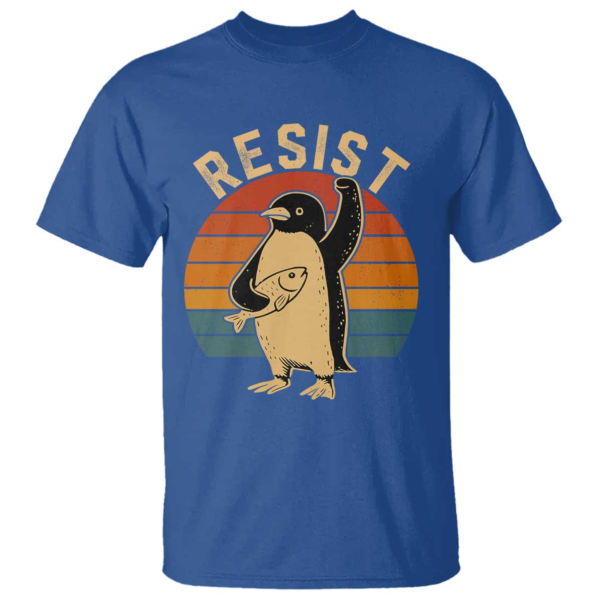 Funny Penguin Resist T Shirt Funny Penguin Resist Penguins Protest Against Tariffs