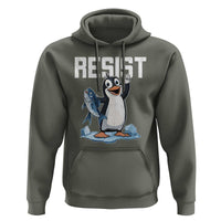 Funny Penguin Resist Hoodie Resist Penguin Activism