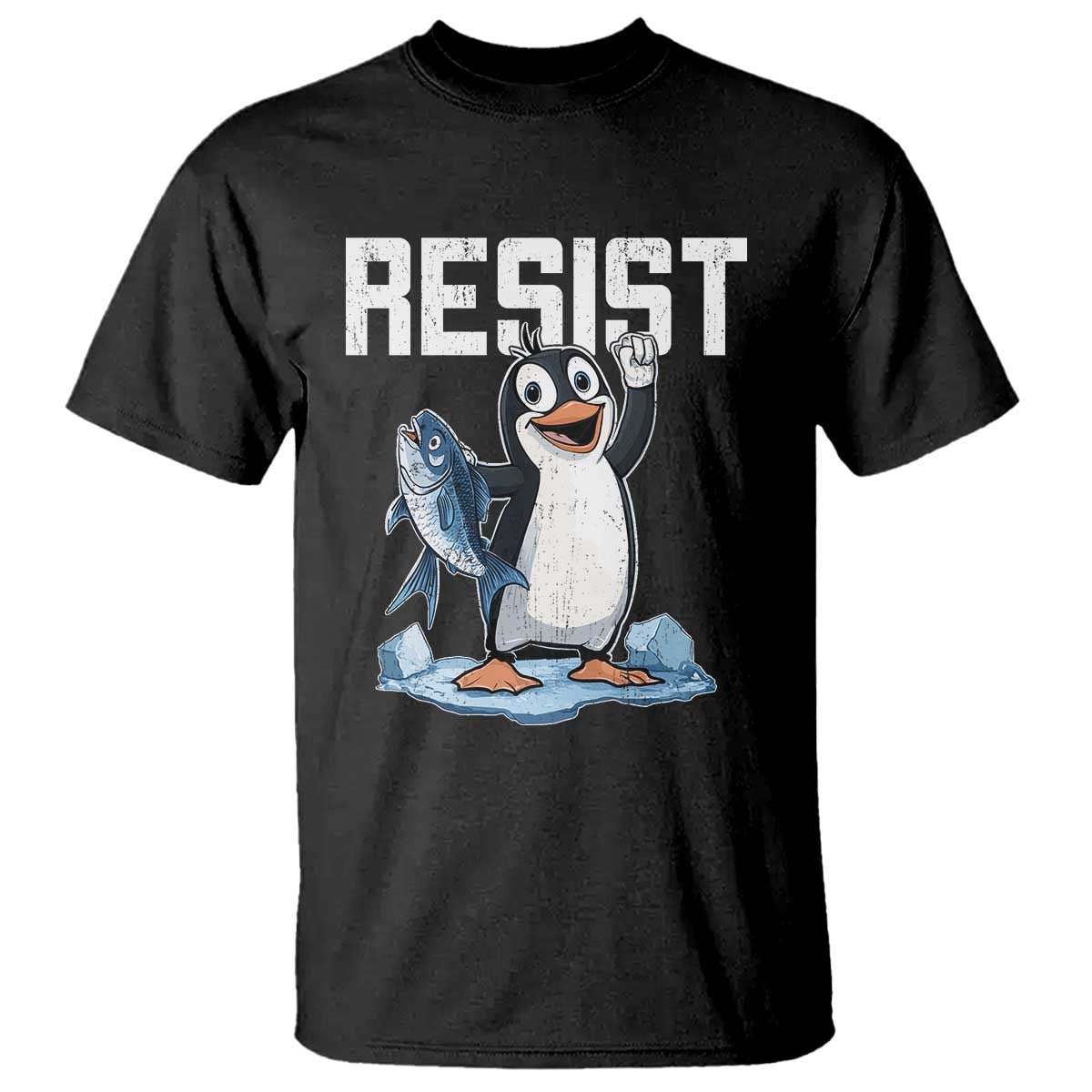 Funny Penguin Resist T Shirt Resist Penguin Activism