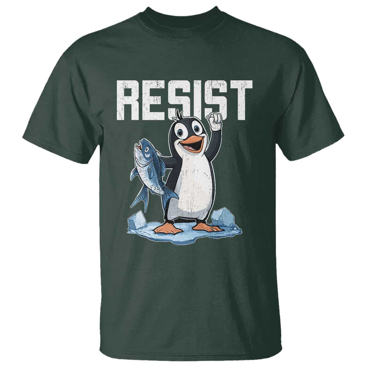 Funny Penguin Resist T Shirt Resist Penguin Activism
