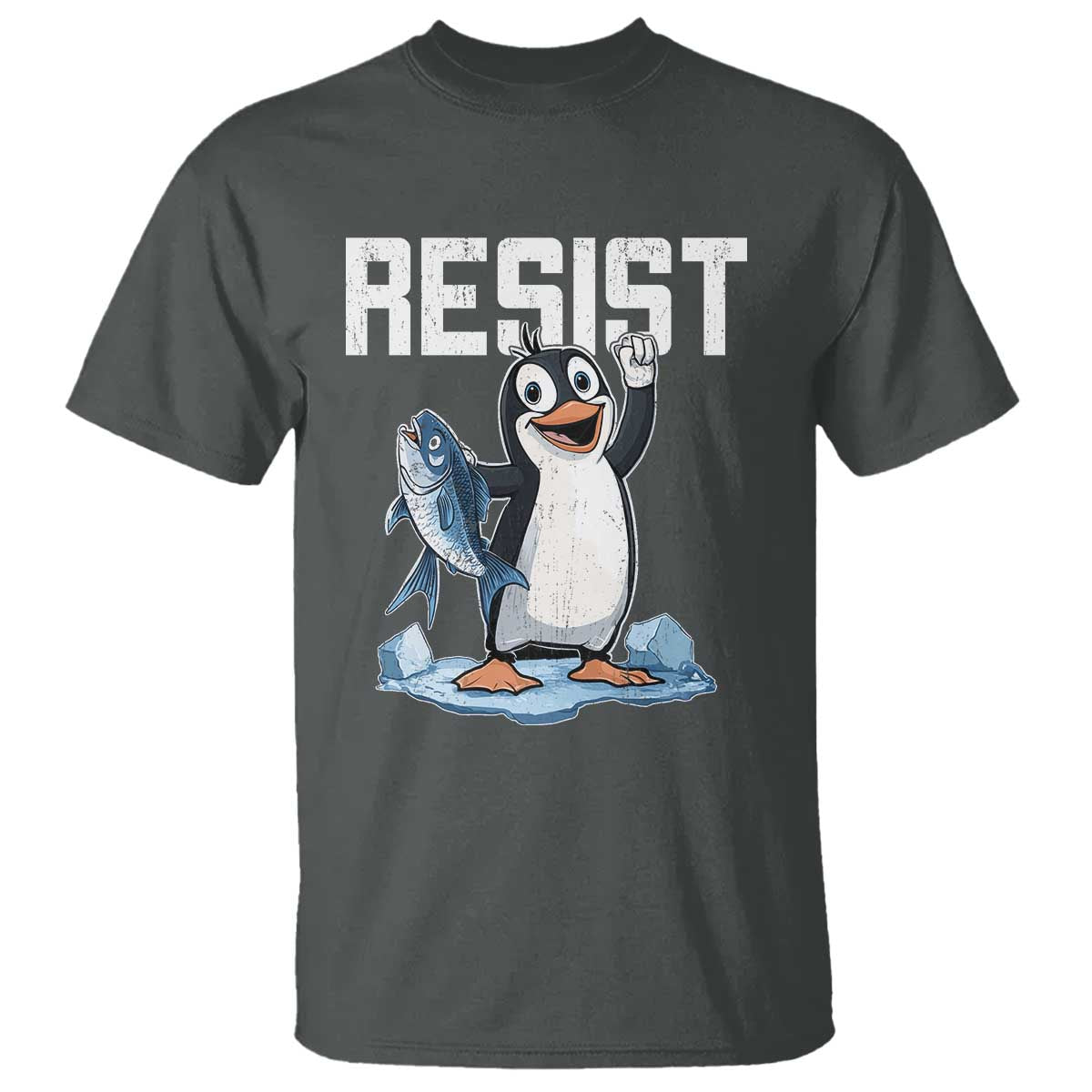 Funny Penguin Resist T Shirt Resist Penguin Activism