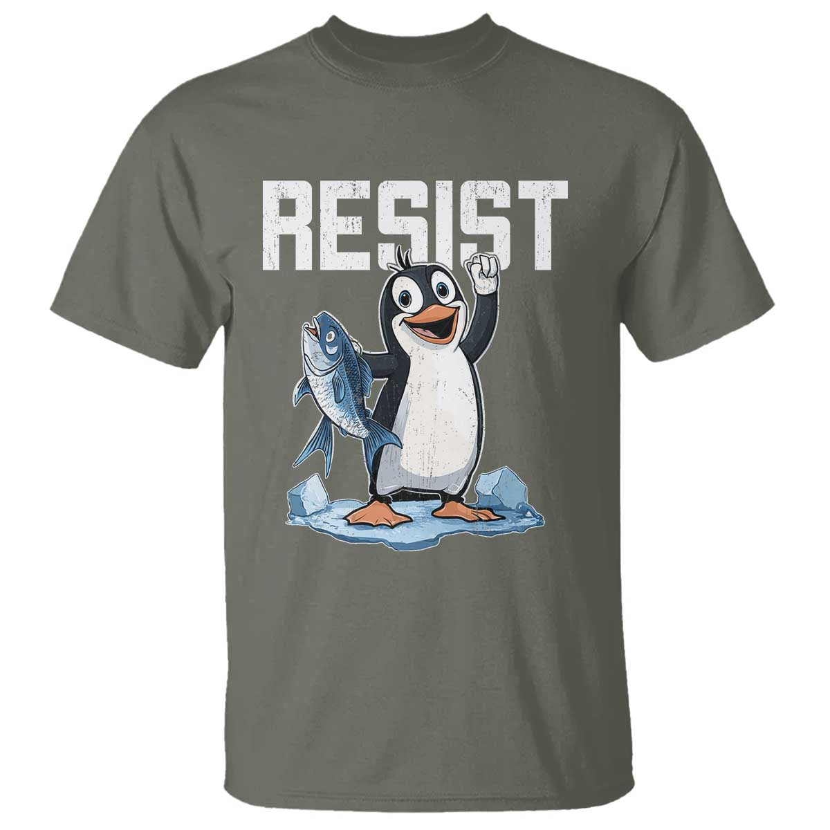 Funny Penguin Resist T Shirt Resist Penguin Activism