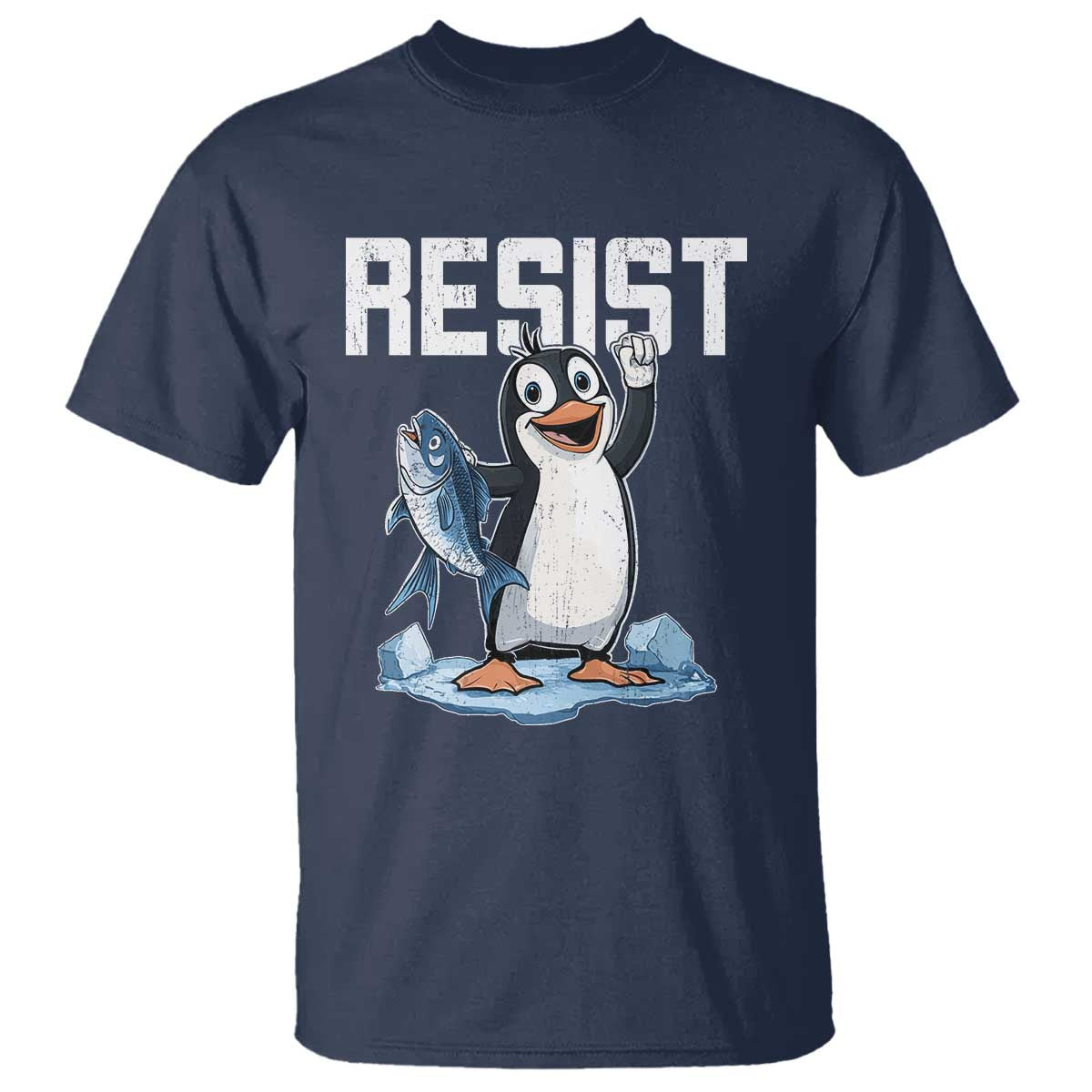 Funny Penguin Resist T Shirt Resist Penguin Activism