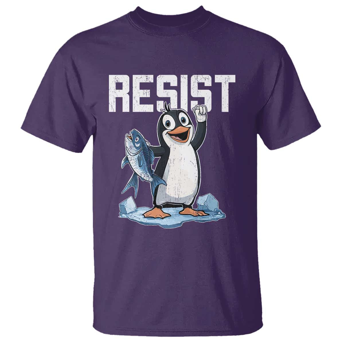 Funny Penguin Resist T Shirt Resist Penguin Activism