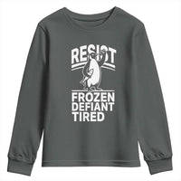 Funny Penguin Resist Youth Sweatshirt Frozen Defiant Tired FDT Activism